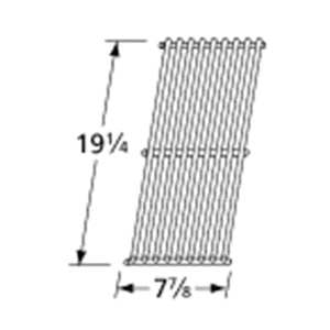 BBQ Grill BBQ Galore/Turbo 1 Piece Stainless Steel Grate 7 7/8" x 19 1/4" BCP5S531-1 - DIY PART CENTERBBQ Grill BBQ Galore/Turbo 1 Piece Stainless Steel Grate 7 7/8" x 19 1/4" BCP5S531-1BBQ Grill PartsDIY PART CENTERBCP5S531-1