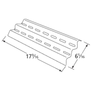 BBQ Grill Compatible With Broil King Grills Heat Plate Stainless Steel 17 9/16" X 6 5/16" BCP99041 - DIY PART CENTERBBQ Grill Compatible With Broil King Grills Heat Plate Stainless Steel 17 9/16" X 6 5/16" BCP99041BBQ Grill PartsDIY PART CENTERBCP99041