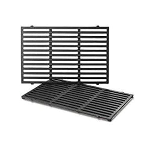 BBQ Grill Compatible With Weber Grills 2 Piece Porcelain Enameled Cast Iron Grates 17-1/4