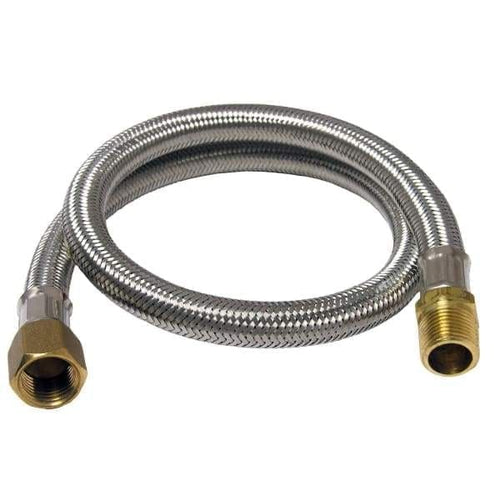 BBQ Grill Gas Hose Rubber-SS Shield 24-Inch 3/8