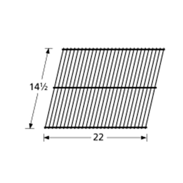 BBQ Grill Members Mark 1 Piece Chrome Steel Wire Grate 14 1/2