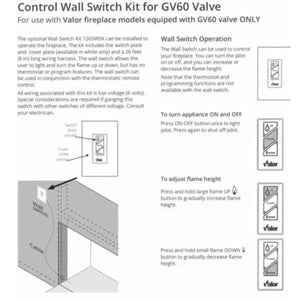 Fireplace Compatible With Valor Wall Switch Kit GV60 DIY0140 - DIY PART CENTERFireplace Compatible With Valor Wall Switch Kit GV60 DIY0140FireplaceDIY PART CENTERDIY0140