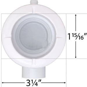 Hot Tub Classic Parts Dynasty Spa Poly Jet Body 3/8 Inch Barb X 3/4 Inch Slip DYN10654 - Hot Tub Parts