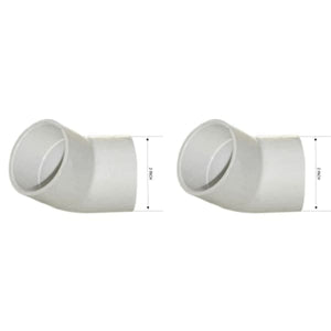 Hot Tub Compatible With Coleman Spas 45 Degree Elbow 2" S X S 2PK DIY100623 - DIY PART CENTERHot Tub Compatible With Coleman Spas 45 Degree Elbow 2" S X S 2PK DIY100623Hot Tub PartsDIY PART CENTERDIY100623