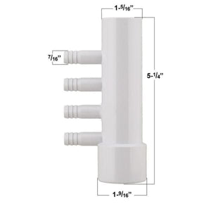 Hot Tub Compatible With Coleman Spas Manifold 1"Slip/Spig 4-3/8" Barb DIY100681 - DIY PART CENTERHot Tub Compatible With Coleman Spas Manifold 1"Slip/Spig 4-3/8" Barb DIY100681Hot Tub PartsDIY PART CENTERDIY100681