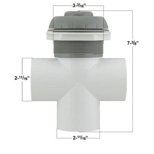 Hot Tub Compatible With Jacuzzi Spas 3-way Diverter Valve 2" 2540-305 - DIY PART CENTERHot Tub Compatible With Jacuzzi Spas 3-way Diverter Valve 2" 2540-305Hot Tub PartsDIY PART CENTERJAC2540-305