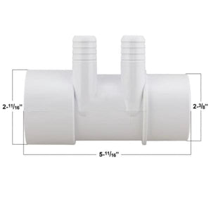 Hot Tub Compatible With Jacuzzi Spas Manifold 2" S/Sg 4 - 3/4" Barb DIYJAC6540 - 314 - DIY PART CENTERHot Tub Compatible With Jacuzzi Spas Manifold 2" S/Sg 4 - 3/4" Barb DIYJAC6540 - 314Hot Tub PartsDIY PART CENTERDIYJAC6540 - 314